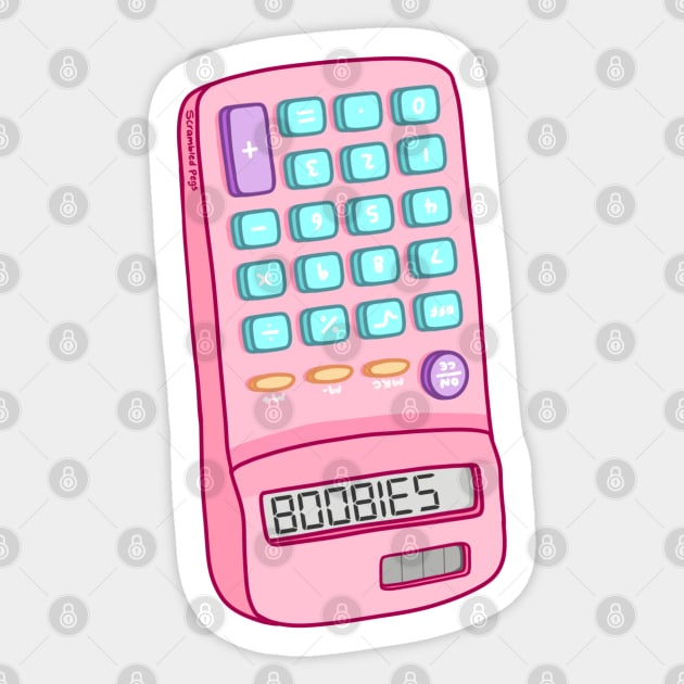 Pastel Calculator Typing Sticker by scrambledpegs